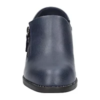 Easy Street Cyclone Womens Round Block Heel Pumps