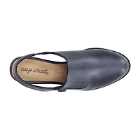 Easy Street Cyclone Womens Round Block Heel Pumps