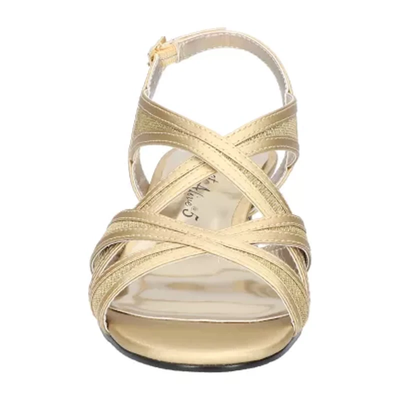 Easy Street Womens Tristen Heeled Sandals