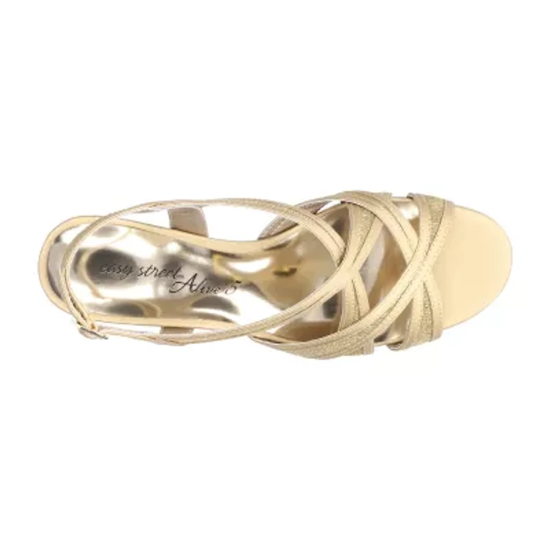 Easy Street Womens Tristen Heeled Sandals