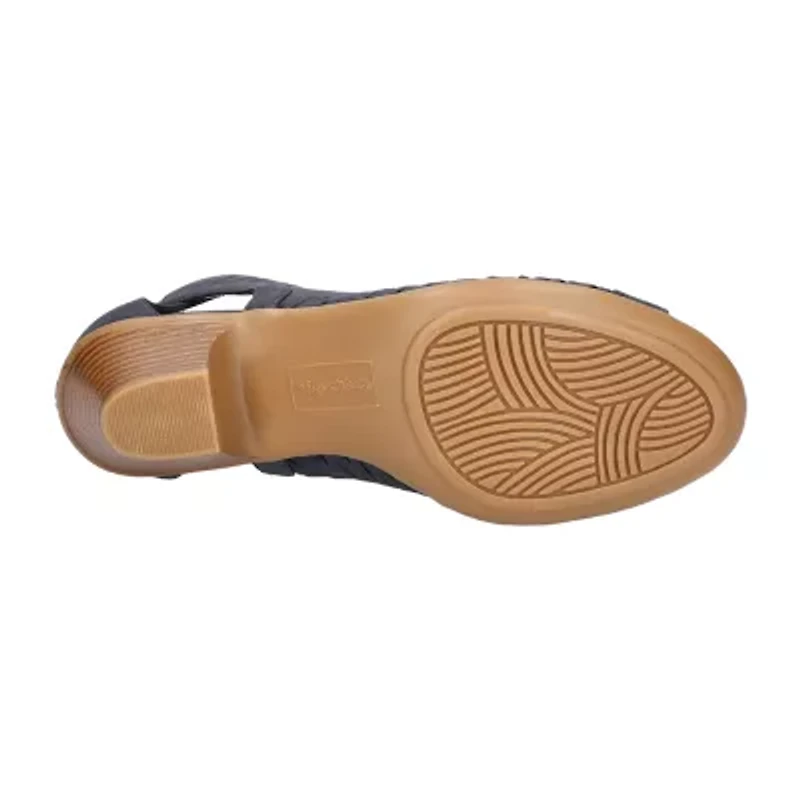 Easy Street Womens Sunrise Heeled Sandals