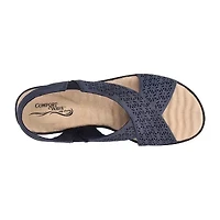 Easy Street Womens Claudia Wedge Sandals