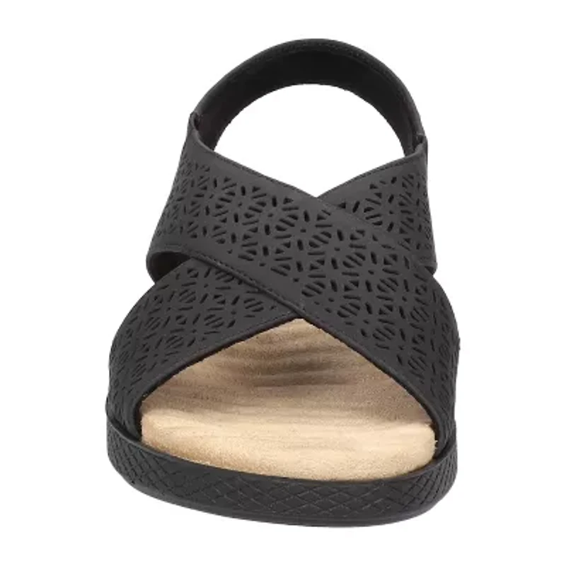 Easy Street Womens Claudia Wedge Sandals