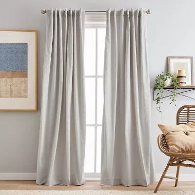 CHF Sanctuary Back Tab Light-Filtering Set of 2 Curtain Panel