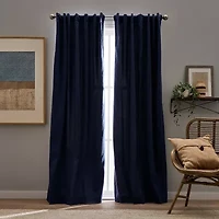 CHF Sanctuary Back Tab Light-Filtering Set of 2 Curtain Panel