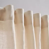 CHF 100% Linen Back Tab Light-Filtering Set of 2 Curtain Panel