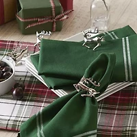Design Imports Balsam Border Stripe 6-pc. Napkins
