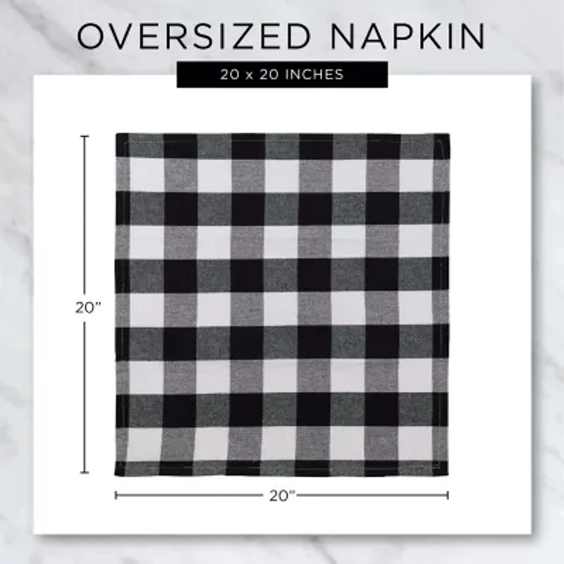 Design Imports Balsam Border Stripe 6-pc. Napkins