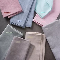Design Imports Stone Brown Solid Chambray 6-pc. Napkins
