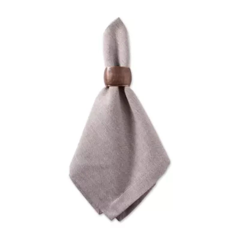 Design Imports Stone Brown Solid Chambray 6-pc. Napkins