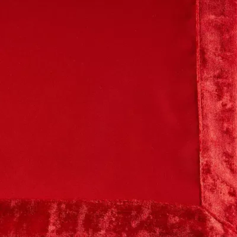 Design Imports Red Velvet Trimmed 4-pc. Napkins