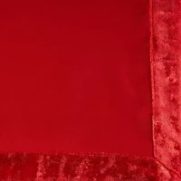Design Imports Red Velvet Trimmed 4-pc. Napkins