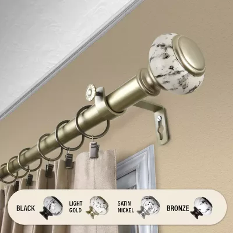 Rod Desyne Kelly 1 Adjustable Curtain