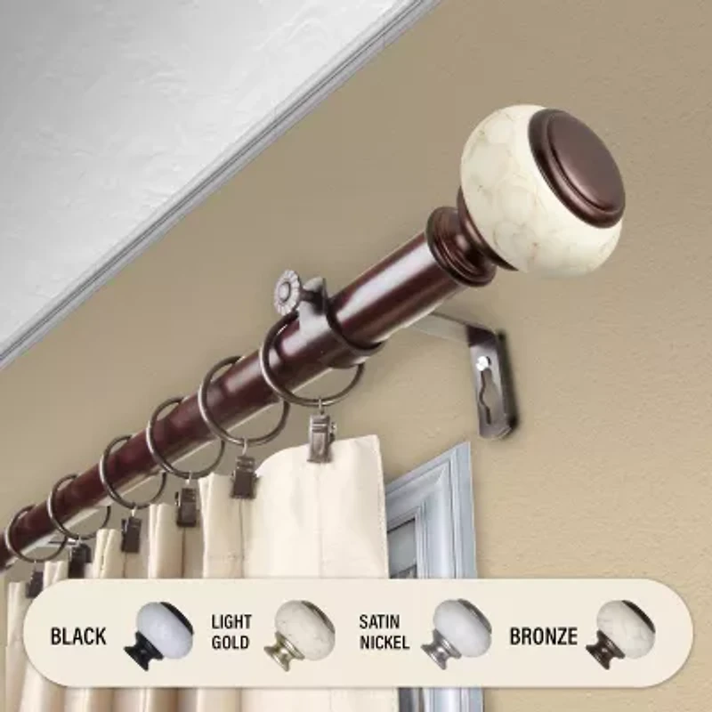 Rod Desyne Vernon 1 Adjustable Curtain