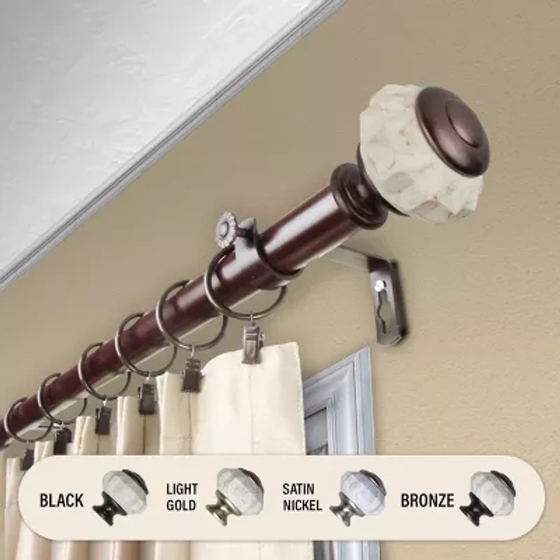 Rod Desyne Linden 1 Adjustable Curtain