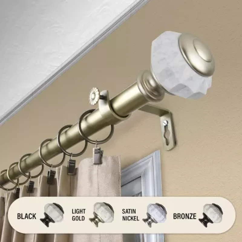 Rod Desyne Linden 1 Adjustable Curtain