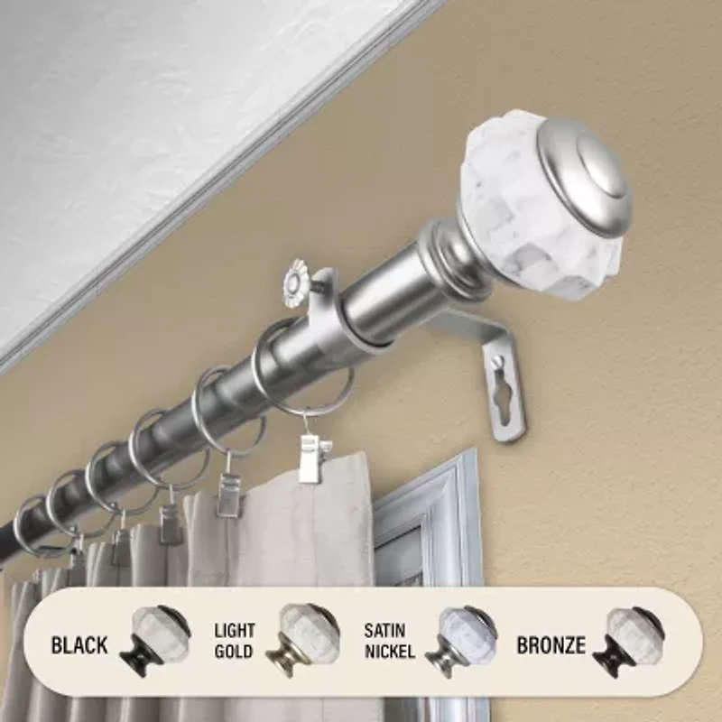 Rod Desyne Linden 1 Adjustable Curtain