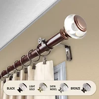 Rod Desyne Ironwood 1 Adjustable Curtain