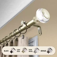 Rod Desyne Ironwood 1 Adjustable Curtain