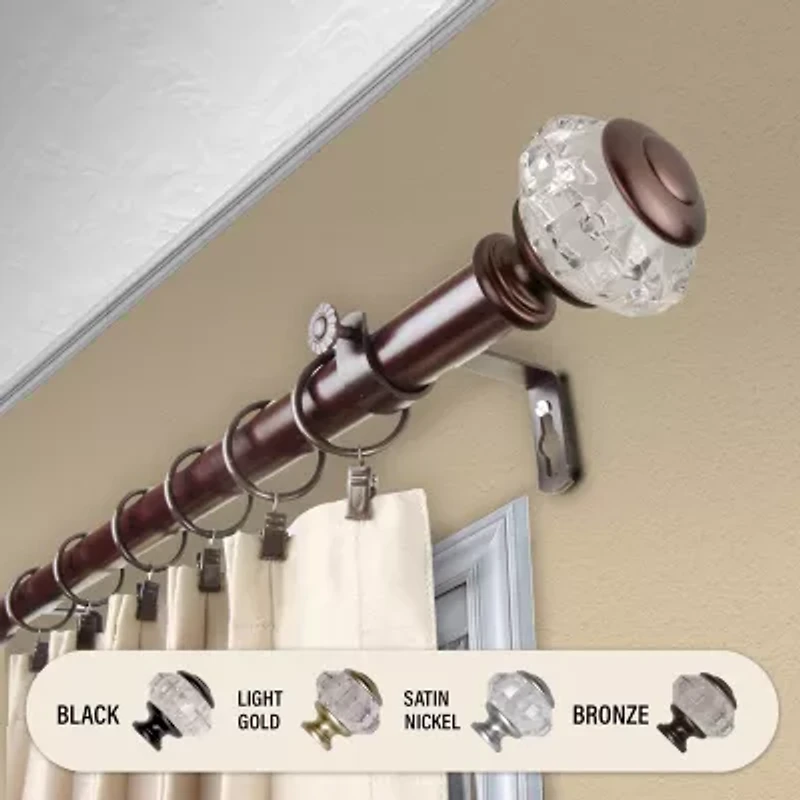 Rod Desyne Inez 1 Adjustable Curtain