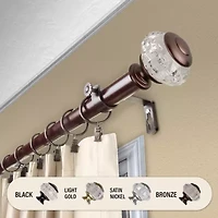 Rod Desyne Inez 1 Adjustable Curtain