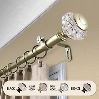 Rod Desyne Inez 1 Adjustable Curtain