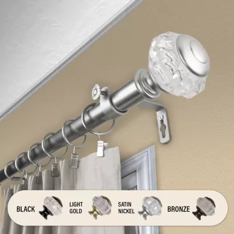Rod Desyne Inez 1 Adjustable Curtain