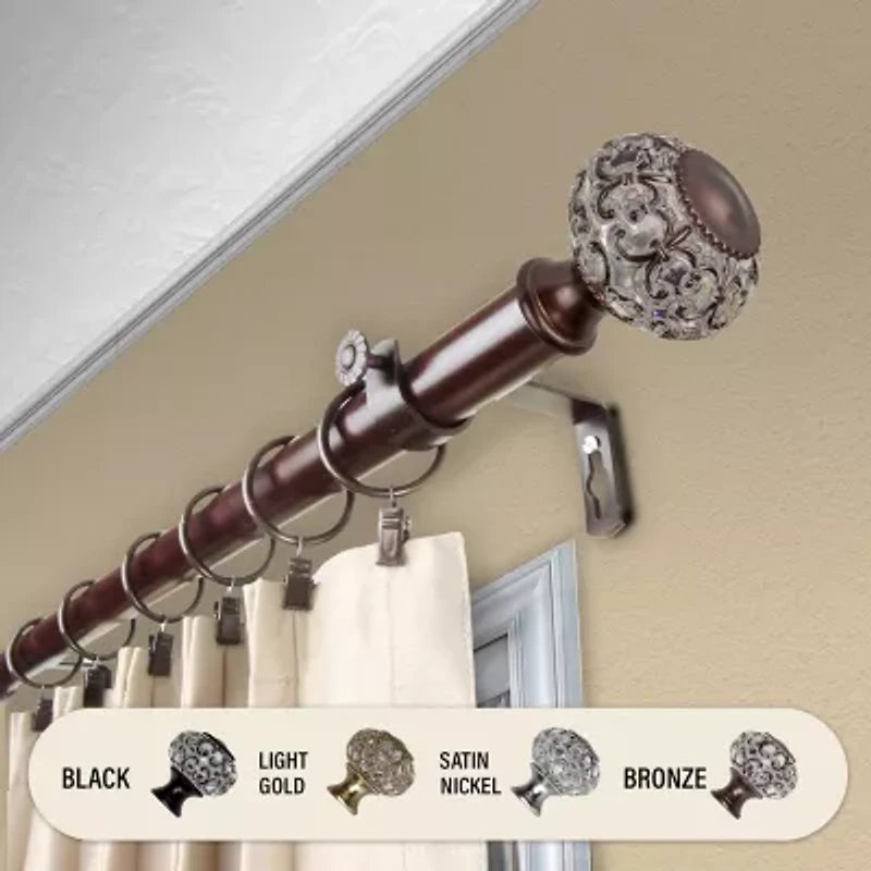 Rod Desyne Elsie 1 Adjustable Curtain