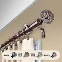 Rod Desyne Elsie 1 Adjustable Curtain