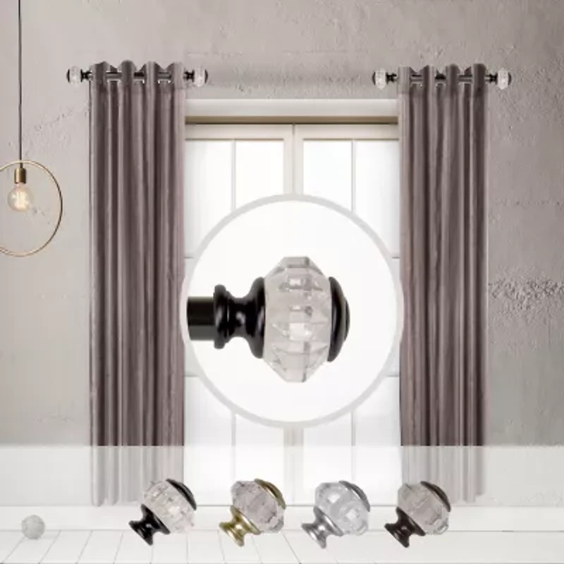 Rod Desyne Inez 1 Adjustable Side Curtain