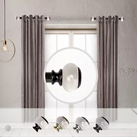 Rod Desyne Ironwood 1 Adjustable Side Curtain