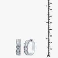 2 CT.T.W. (H-I / I1) Lab Grown White Diamond 10K or 14K Gold 24.2mm Hoop Earrings