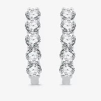 2 CT.T.W.Certified (H-I / I1) Lab Grown Diamond 10K or 14K White Yellow Gold 19mm Hoop Earrings