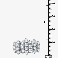 Womens 2 CT. T.W. Natural White Diamond 10K Gold Cluster Band