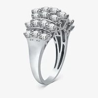 Womens 2 CT. T.W. Natural White Diamond 10K Gold Cluster Band