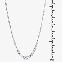 (H-I / I1) Womens 5 CT. T.W. Lab Grown White Diamond 10K or 14K Yellow Gold Tennis Necklaces