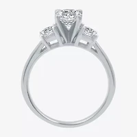 Love Lives Forever (H-I / Si1-Si2) Womens 1 1/2 CT. T.W. Lab Grown White Diamond 10K Gold Round 3-Stone Engagement Ring