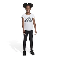 adidas Big Kid Girls Mid Rise Active Full Length Leggings