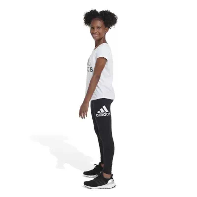 adidas Big Kid Girls Mid Rise Active Full Length Leggings