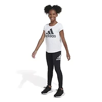 adidas Big Kid Girls Mid Rise Active Full Length Leggings