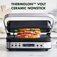 Greenpan Contact Grill Giddle Stainless Steel