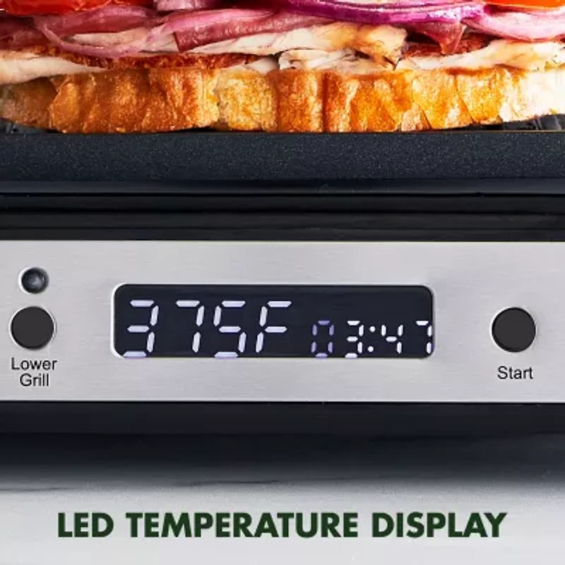 Greenpan Contact Grill Giddle Stainless Steel