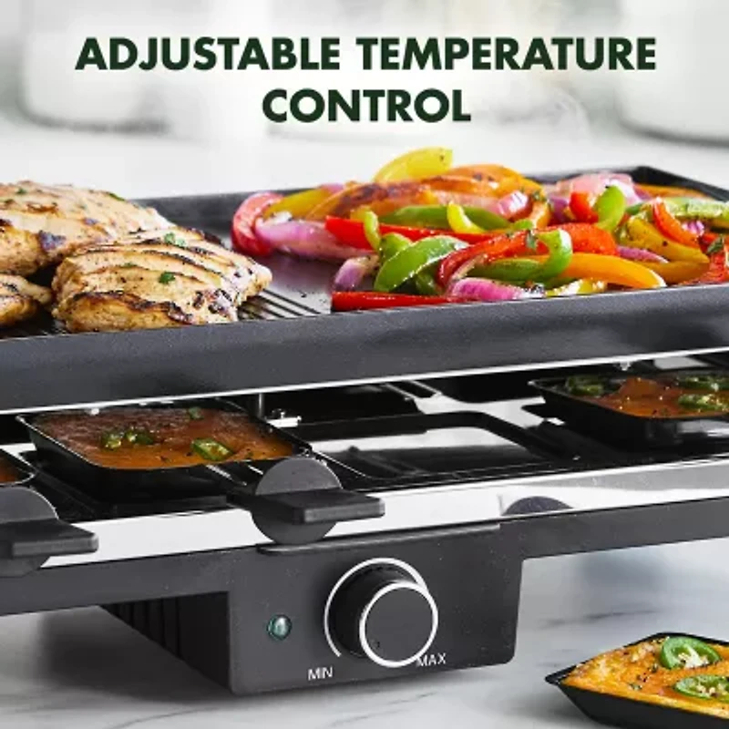 GreenPan Electrics Healthy Ceramic Nonstick, 3-in-1 Reversible Grill, Griddle & Raclette