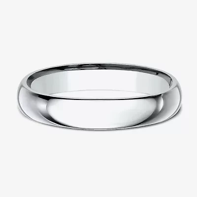Womens 10K Yellow Gold 4MM Comfort-Fit Wedding Band