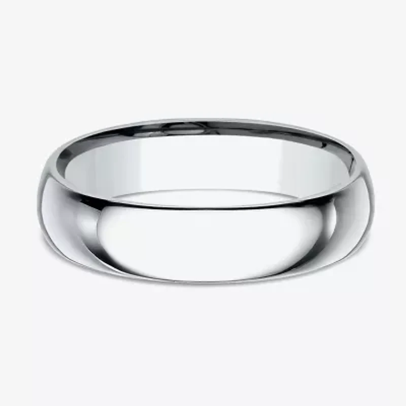 Mens 10K Yellow Gold 5MM Comfort-Fit Wedding Band