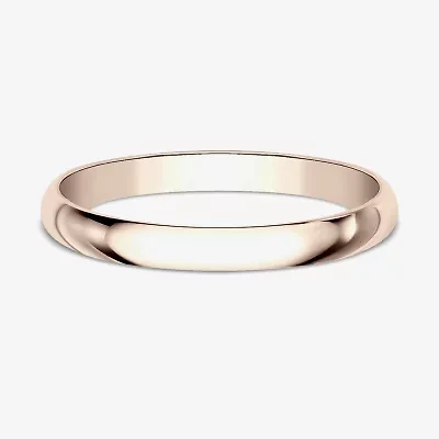 Womens 2MM 10K White Gold Wedding Band