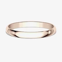 Womens 2MM 10K White Gold Wedding Band