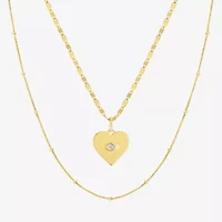 (G-H / Si2-I1) Womens Diamond Accent Lab Grown White 14K Gold Over Silver Sterling 2-pc. Jewelry Set