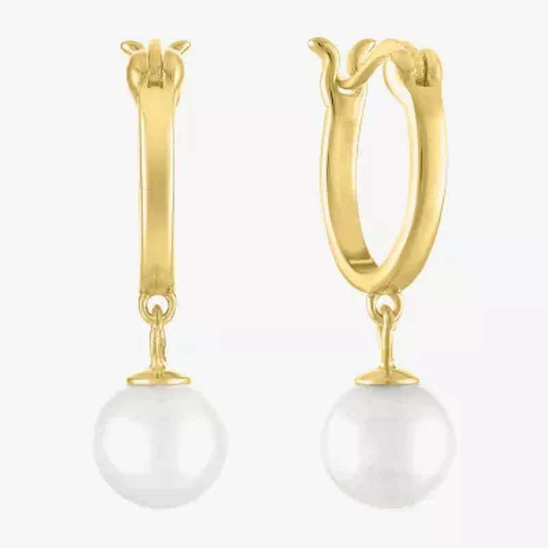 Diamond Addiction (G-H / Si2-I1) Womens Accent Lab Grown White Cultured Freshwater Pearl 14K Gold Over Silver Sterling Evil Eye 2-pc. Jewelry Set