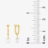 Diamond Addiction (G-H / Si2-I1) Womens Accent Lab Grown White Cultured Freshwater Pearl 14K Gold Over Silver Sterling Evil Eye 2-pc. Jewelry Set